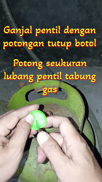 kompor gas hidup sebentar kemudian mati.