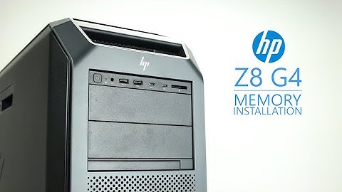 HP Z8 G4 Memory Installation