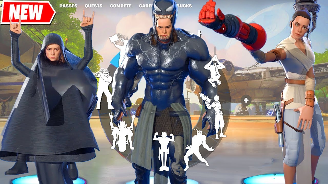 Apprentice Rey & OG Rey Doing All Built-In Emotes in Fortnite! シ (Star ...