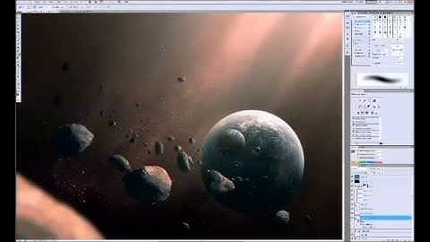 Photoshop asteroid field tutorial!