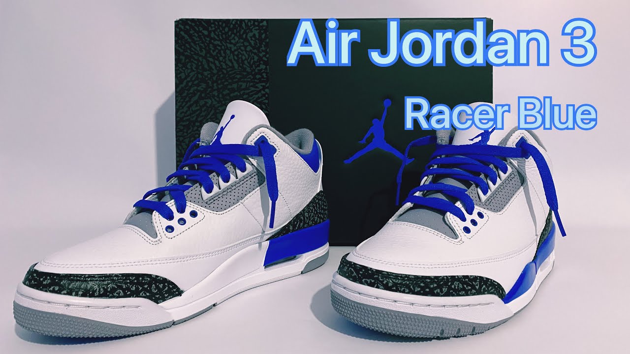Air Jordan 3 Racer Blue - YouTube