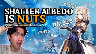 Celebrity albedo SHATTER might be sleeper META | albedo genshin meme team a-z Wealth