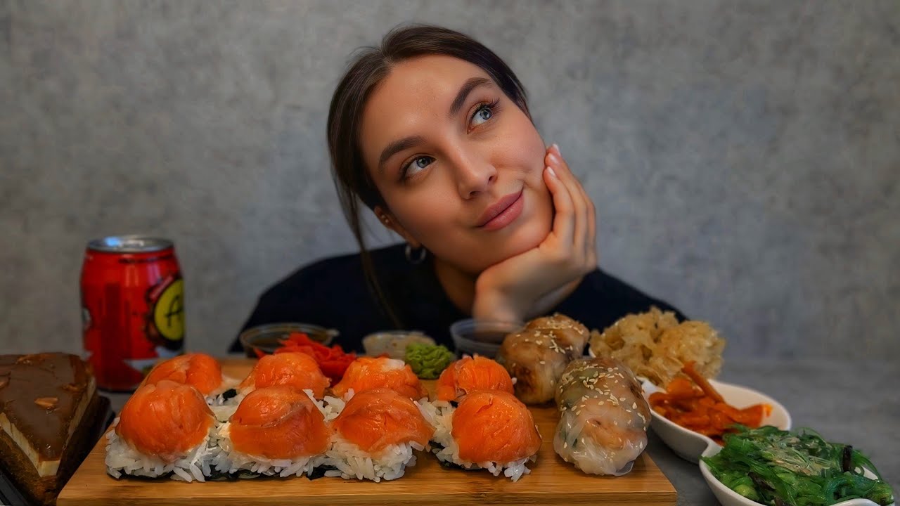 МУКБАНГ | ЛЕНИВЫЕ СУШИ 2.0🍣 | счастливица или разлучница ?!