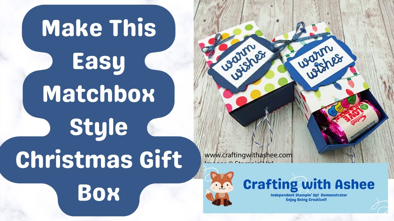 How to Make a Matchbox Style Christmas Gift Box - Merry, Bold & Bright ...