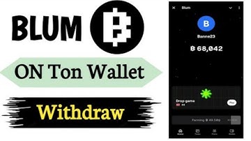 Blum withdrawal open airdrop in Ton wallet