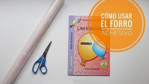 Cómo  FORRAR LIBROS FÁCIL con forro adhesivo - EDIKEUS