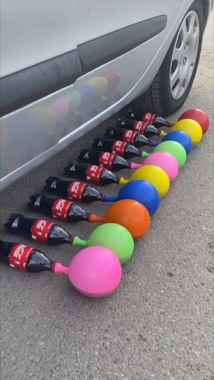 Coca Cola, Fanta,Sprite und Mentos |  Experiment #Shorts