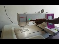 Usha 450e embroidery machine demo in telugu