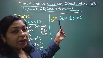 Ex-6G Q.(3,4) Ch-6 Factorization of Algebraic Expressions class 8 |SChand composite Maths 