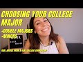 CHOOSING YOUR COLLEGE MAJOR (+ Double Majors and Minors) REAL Advice from a REAL college counselor!