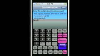 SophistimaCalc Programmable Calculator Demo Part 1 for iphone and ipod touch