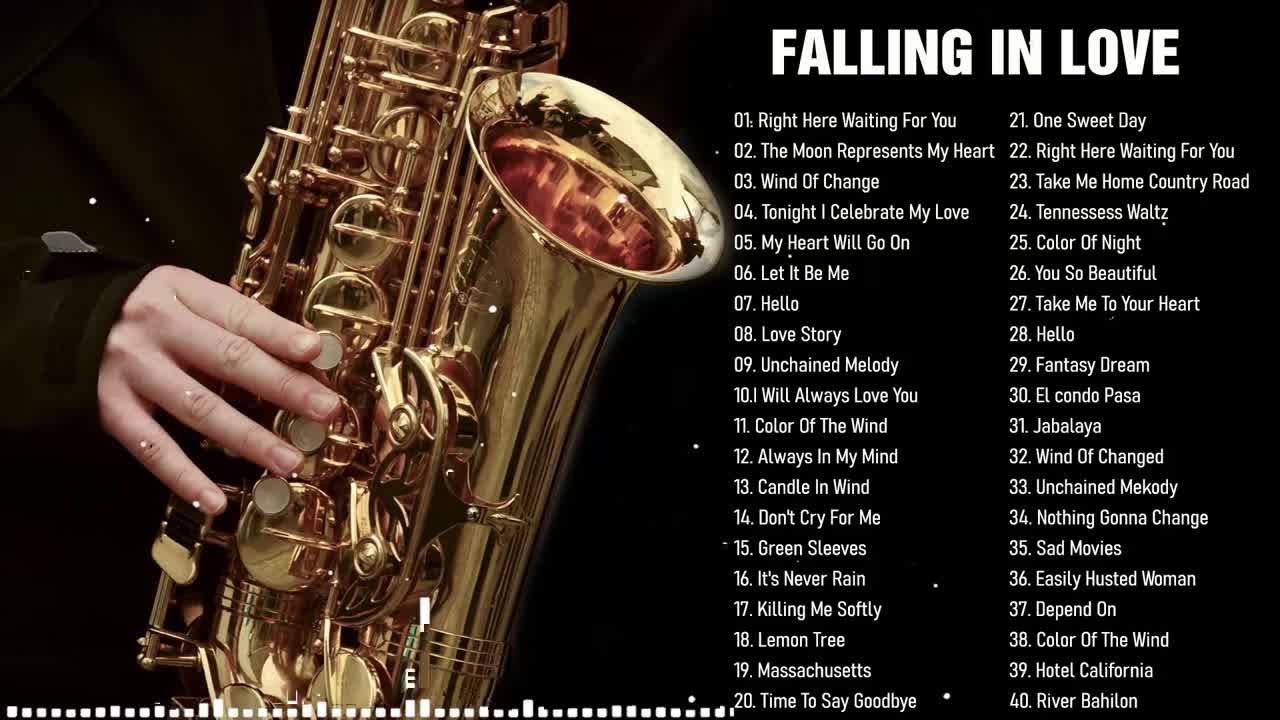 Top 50 Saxophone Romantic Love Song Instrumental -The Very Best Of Sax, Piano, Guitar Love Songs