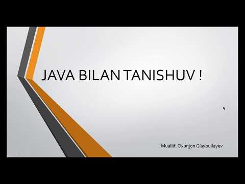 Java dasturlash tili