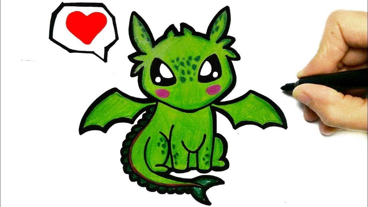 The Best 22 Easy Adorable Cute Dragon Drawings - factsomeonecolor