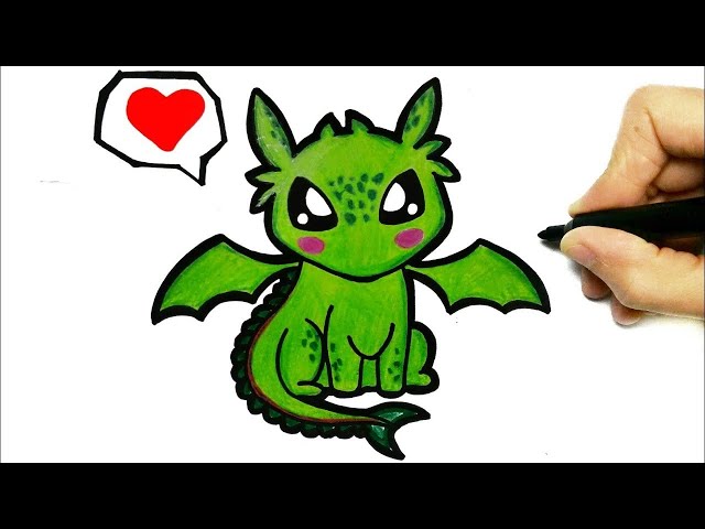 HOW TO DRAW A DRAGON | DRAWING DRAGON - YouTube