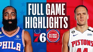 Game Recap: 76ers 123, Pistons 111