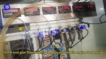CIXIFM oval gear flow meter is used for automobile engine fuel testing and is in large quantities