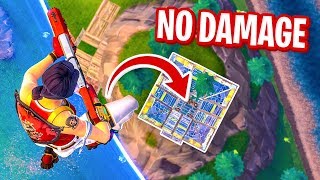 Surviving MAX FALL DAMAGE w/ PORT-A-FORT in Fortnite