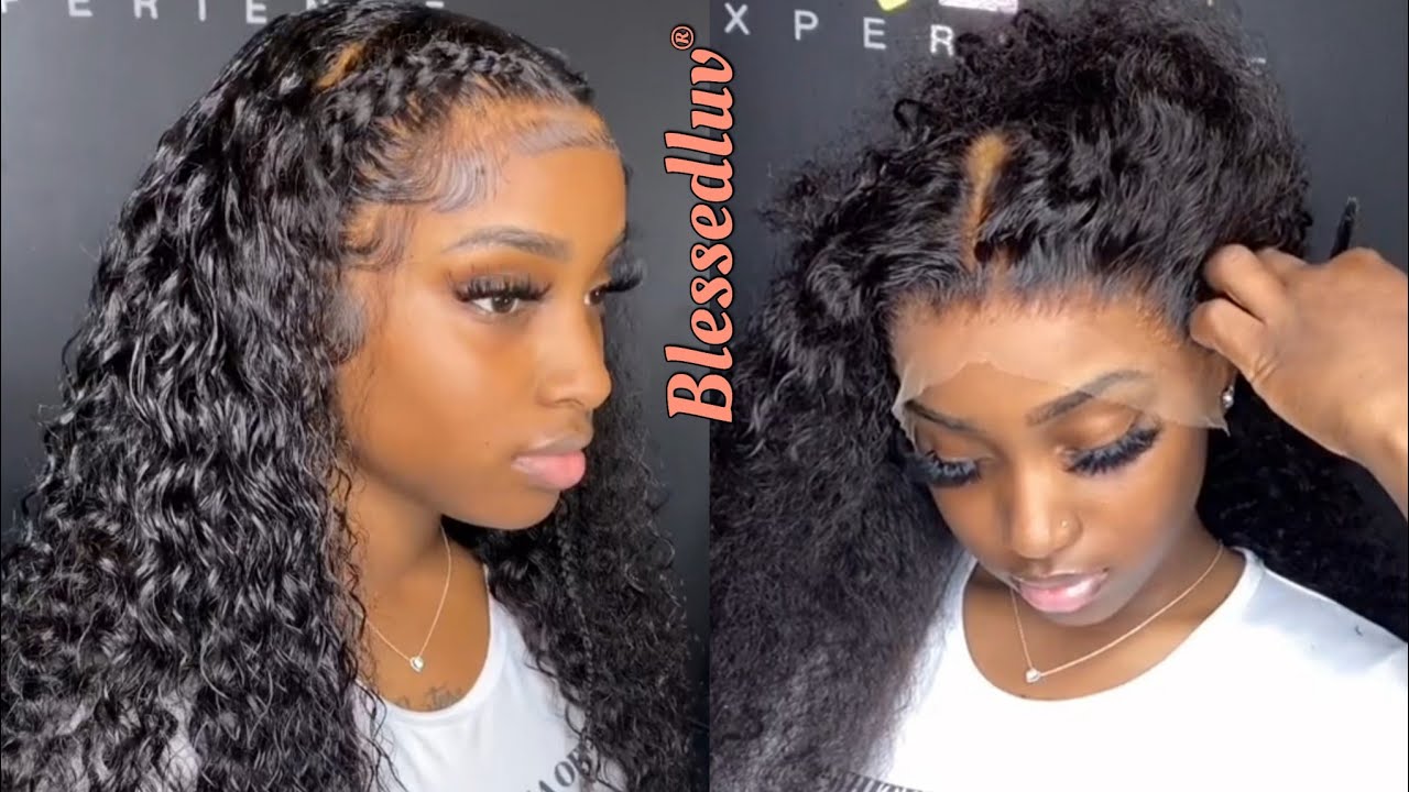 Frontal Wig Install Tutorial On Curly Wig And How To Cut Your Lace Frontal Like A Pro Youtube