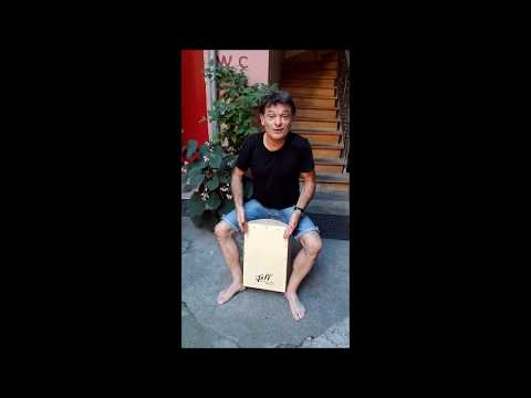 Francis Lassus et le cajon "moustache" de Jeffcajon :-)