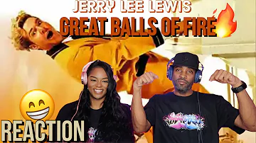 FIRST TIME HEARING JERRY LEE LEWIS "GREAT BALLS OF FIRE" REACTION | Asia and BJ