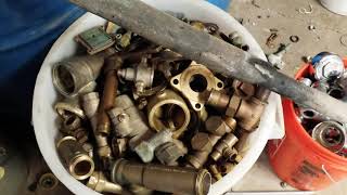 Barrels of copper and brass