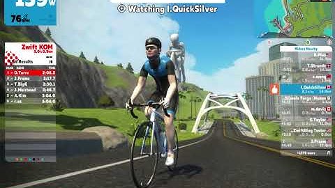 Zwift moving camera update: quick example