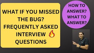 How do I handle the situation if QA missed a bug? | RD Automation Learning