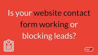 Is your website contact form actually working?