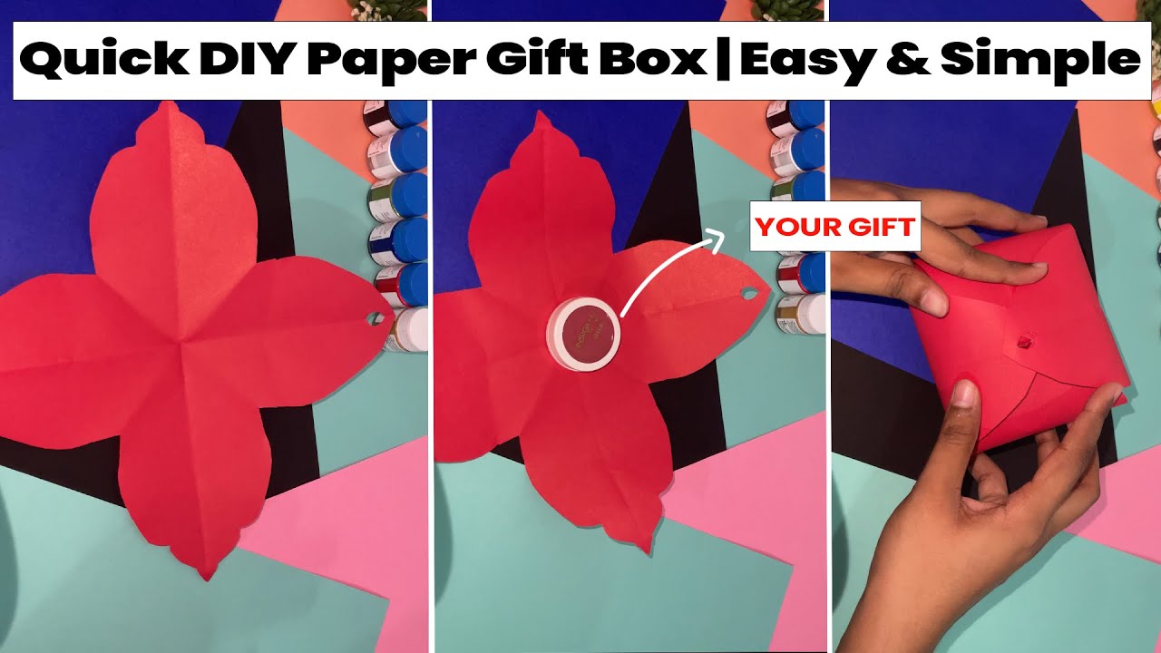 No Glue! Make a Beautiful Paper Gift Box  (Tutorial) | Quick DIY Packaging Idea