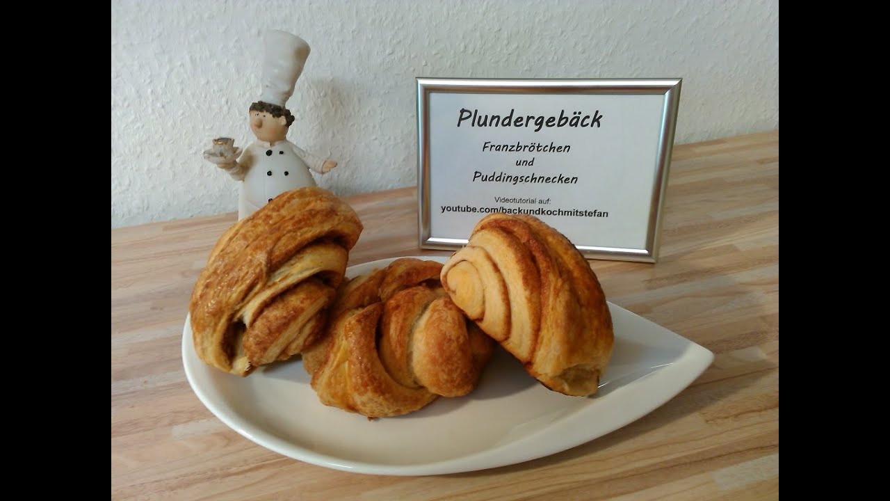 Franzbrötchen und Puddingschnecken aus selbstgemachtem Plunderteig ...