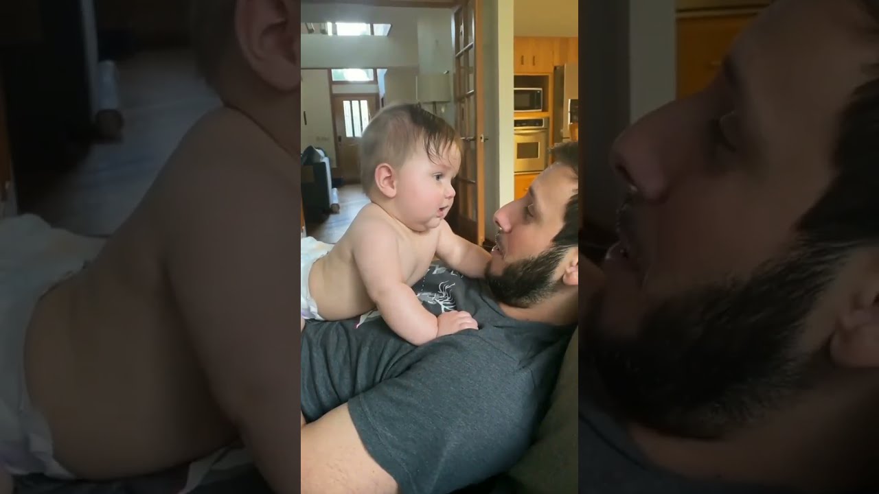 Baby Bites Dads Nose Shorts
