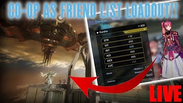 Doing CO-OP but with Friend List Loadout!! | Sword Art Online: Fatal Bullet Livestream