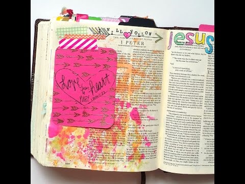 Growing Meadows Tai Bender Stamping Tutorial Journaling Card Bible Journaling