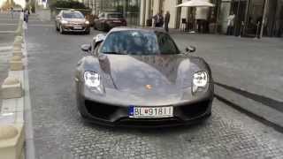 Porsche 918 Spyder start up + BRUTAL acceleration