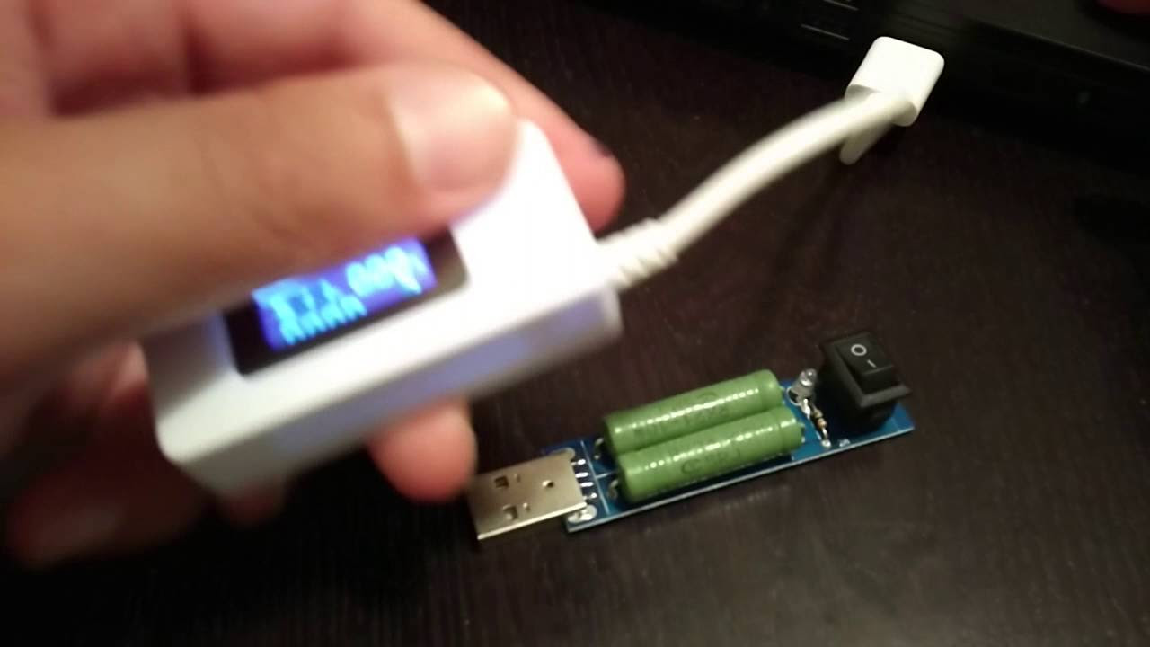 USB Voltage and Current Detector with USB Load Resistance Battery Capacity Tester