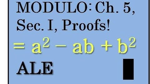 Modulo: A Series that Remains: Cubic Reciprocity Proofs (Regarding the Norm Function)