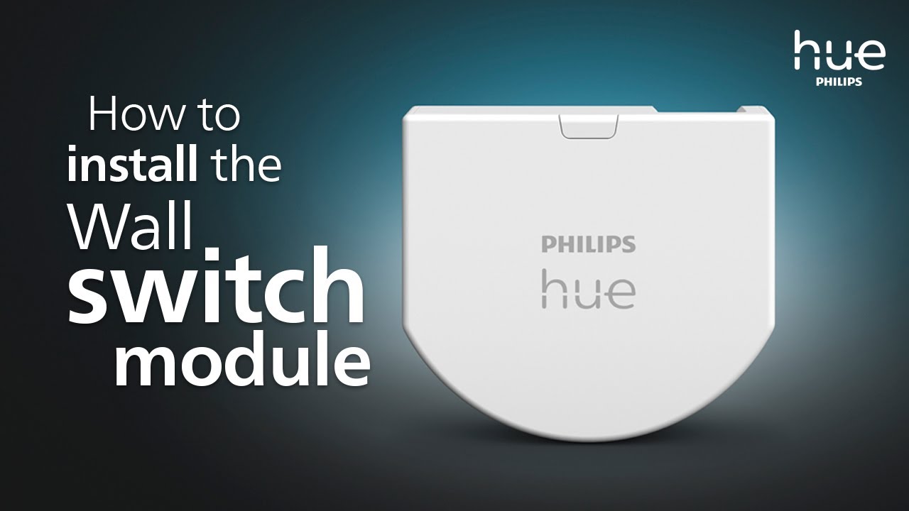 How to install the Philips Hue wall switch module - YouTube