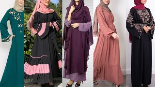 Buy Abaya niqab design 2022/Types of Abaya niqab with Name/Bottom ruffle abaya/kaftani burkha