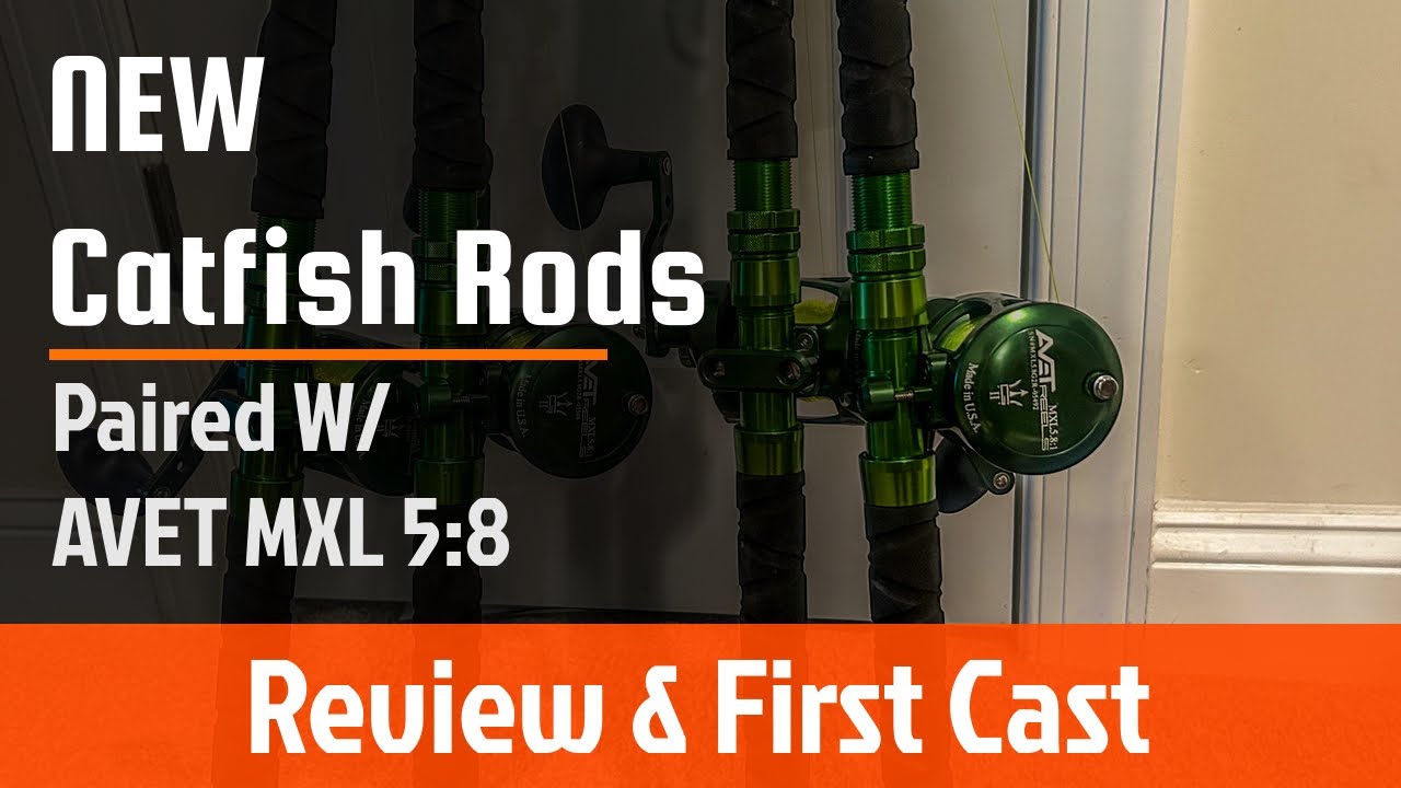 Slimecat Rods Catfishing Rods & Reels: SlimeCat W/ AVET MXL #catfishing #fishing # ...