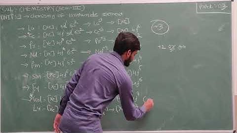 S.Y.B.Sc_SEM_3_CHEMISTRY_CH_2_CHEMISTRY OF LANTHANIDE ELEMENT-PART_3 Parangat College MGurukul