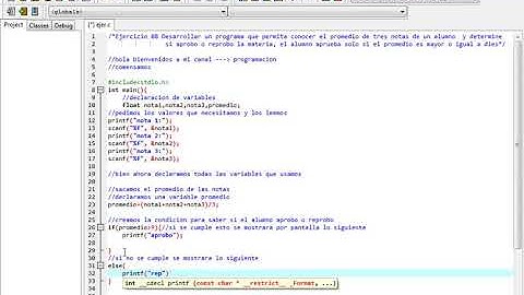 Programación en c Ejercicio 8: Promedio de tres numeros | Sentencia if