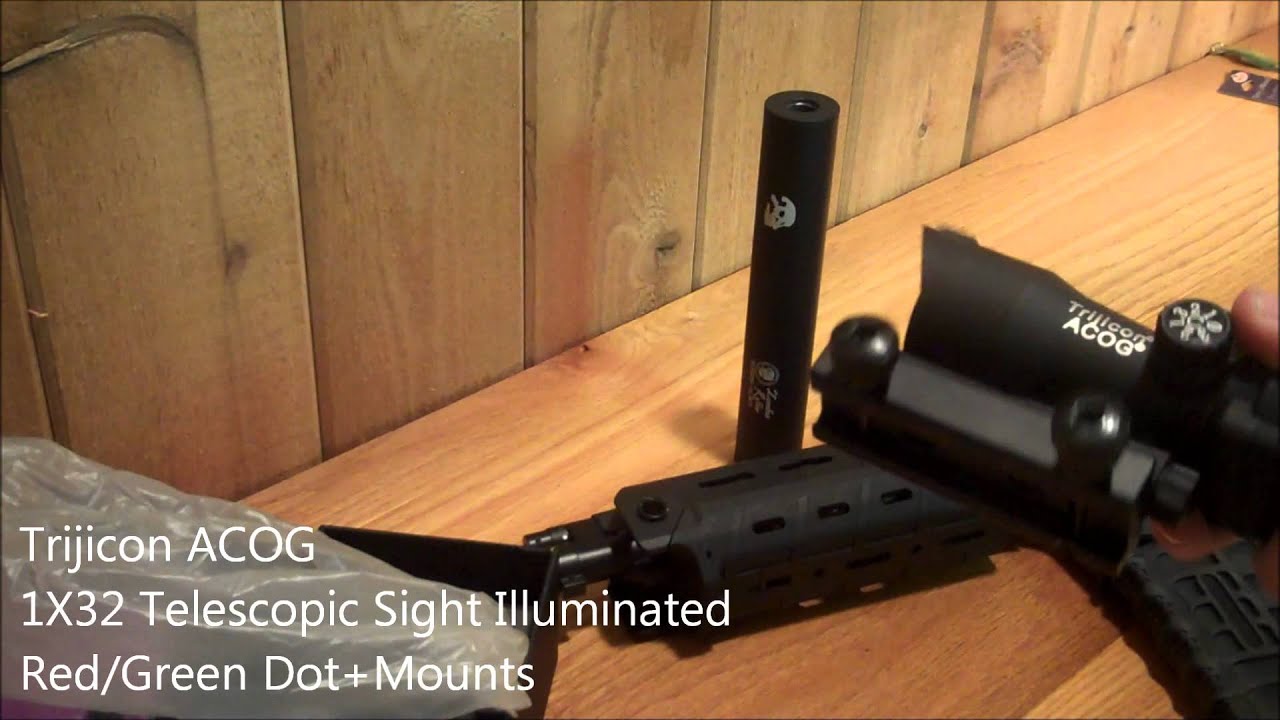 'Unboxing' of the Trijicon ACOG, Zombie Killer Barrel Extension, and