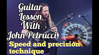 John Petrucci, Tecnica De Velocidad Y Precisión (Speed And Precision Technique Lesson )