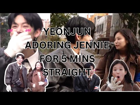 TXT S YEONJUN ADORING JENNIE ALL Jennie And Yeonjun Interaction In Apartment 404 Episode 4