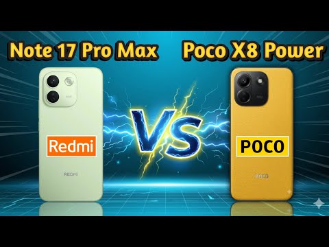 Redmi Note 17 Pro Max vs POCO X8 Power 🔥 10,000mAh Battery Battle | Camera, Performance & Unboxing