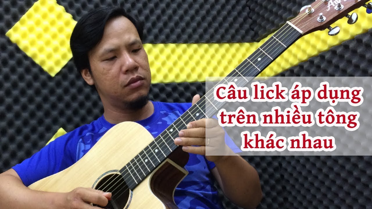 Câu lick áp dụng trên nhiều tông khác nhau Cm Dm Em Am ... Amigos Guitars Shop - YouTube