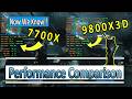 AMD 7700x vs 9800x3D StarCitizen Lorville - Nvidia 4070 with 64Gb RAM