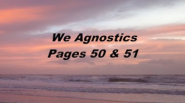 We Agnostics, page 50-51