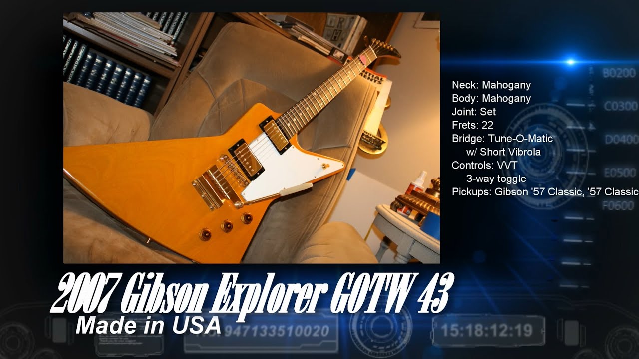 08 Gibson Explorer w Vibrola GOTW 43 - YouTube
